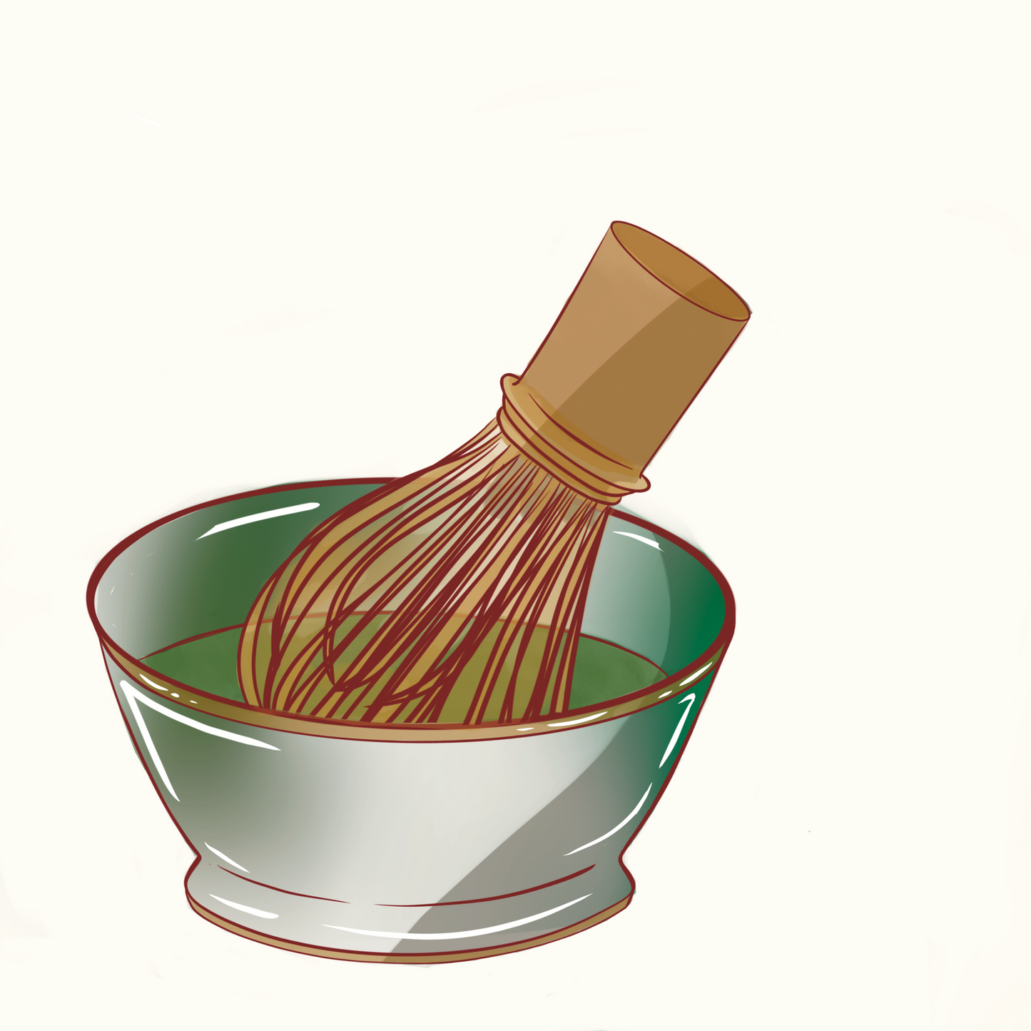 Matcha Whisk Sticker
